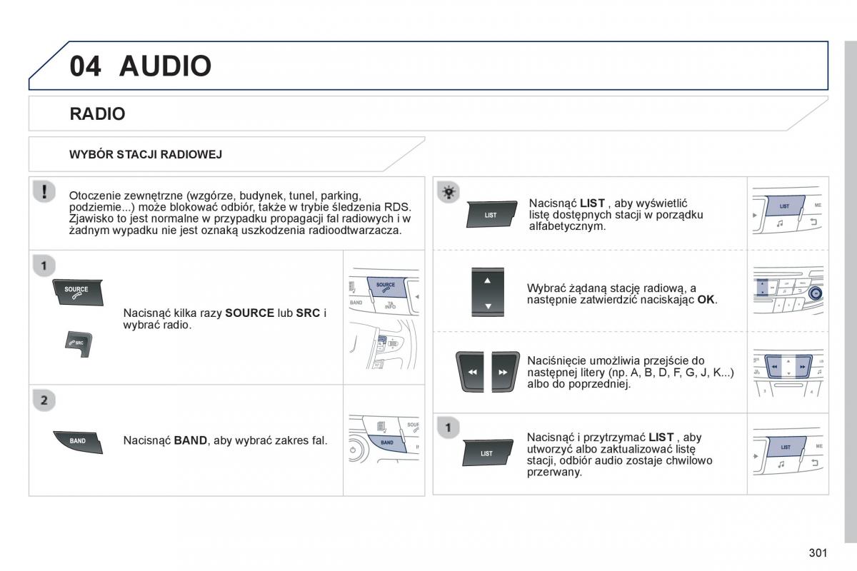 Peugeot 508 instrukcja obslugi / page 303