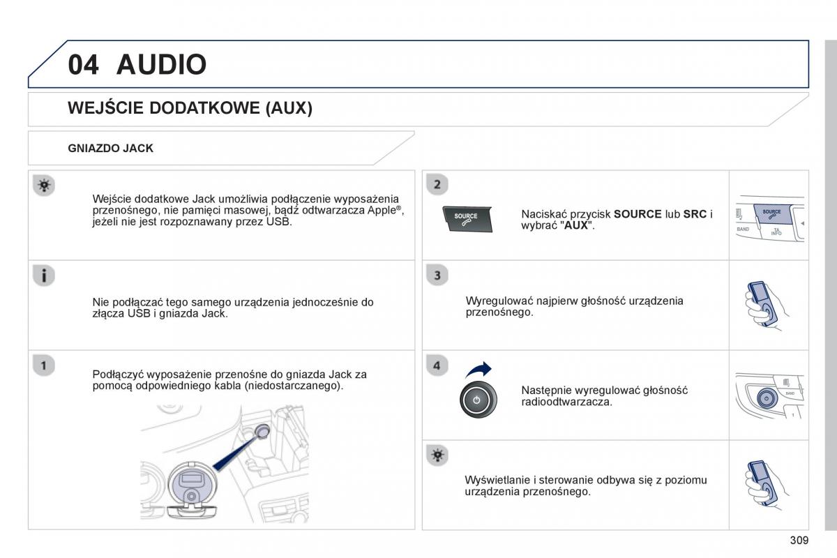 Peugeot 508 instrukcja obslugi / page 311