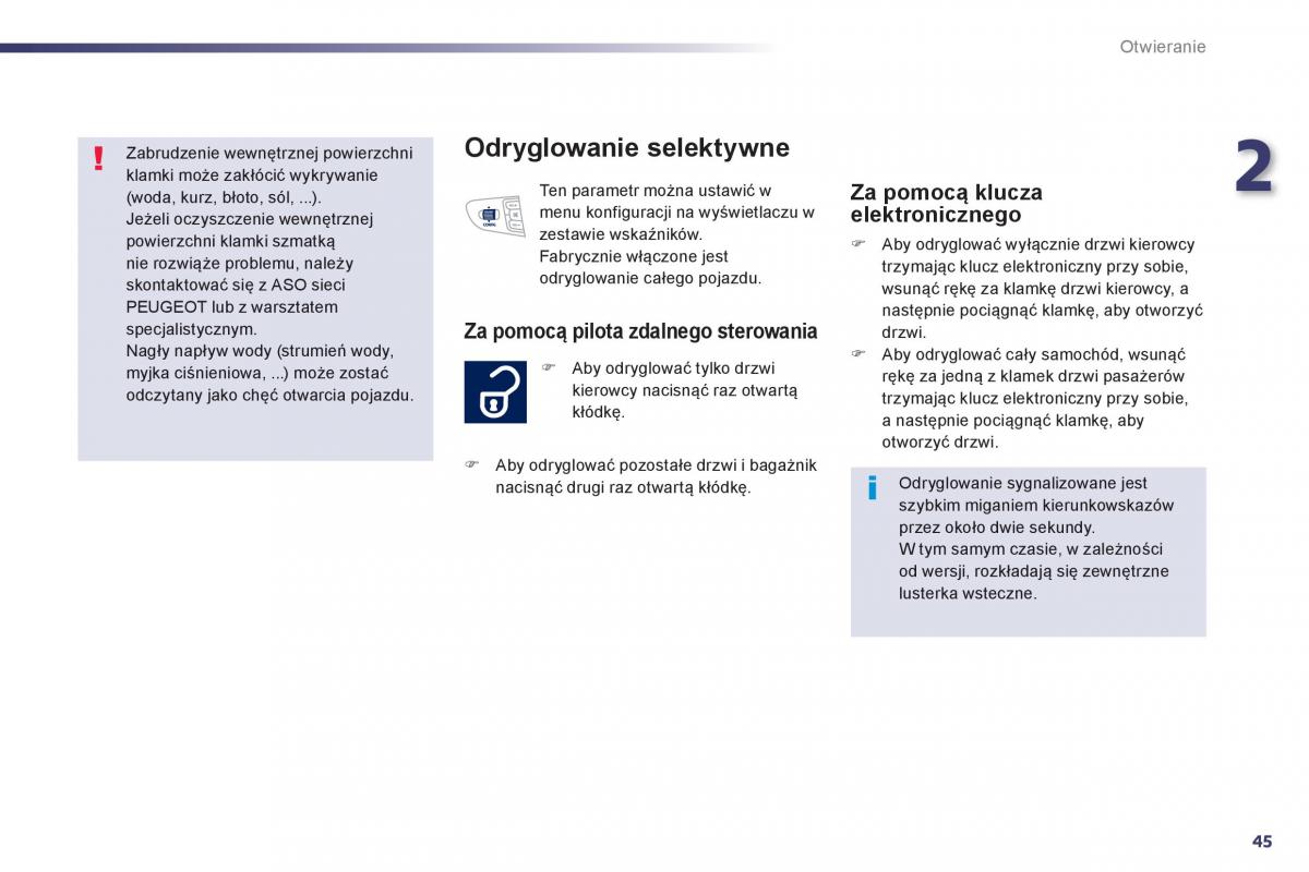 Peugeot 508 instrukcja obslugi / page 47