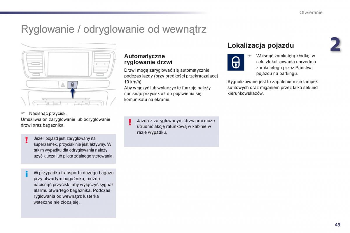 Peugeot 508 instrukcja obslugi / page 51