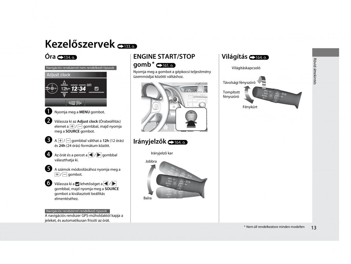 Mercedes Benz A Class W169 Kezelesi utmutato / page 13