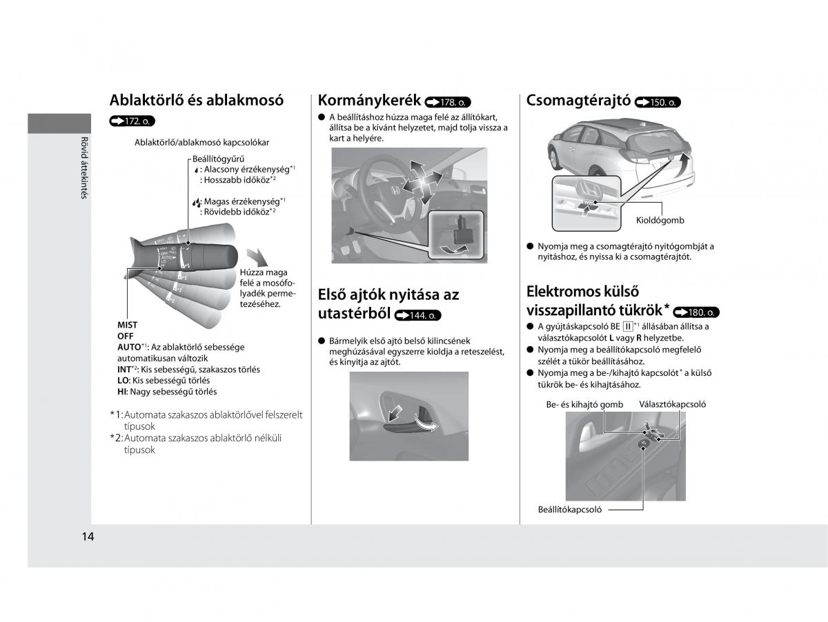 Mercedes Benz A Class W169 Kezelesi utmutato / page 14