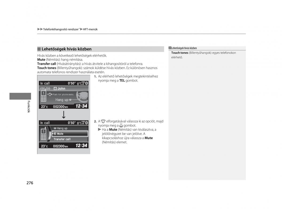 Mercedes Benz A Class W169 Kezelesi utmutato / page 276