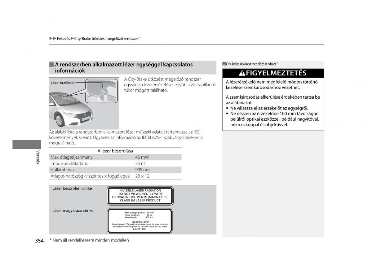 Mercedes Benz A Class W169 Kezelesi utmutato / page 354