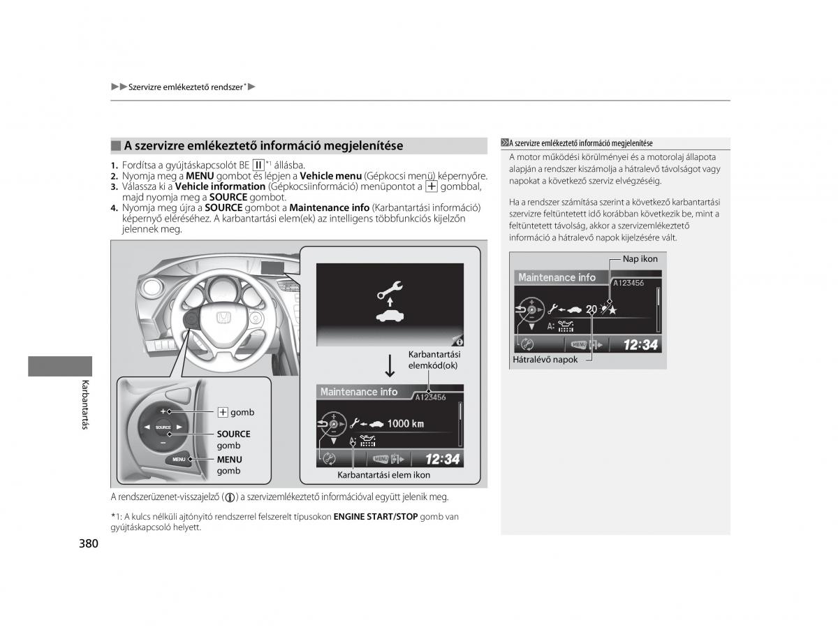 Mercedes Benz A Class W169 Kezelesi utmutato / page 380