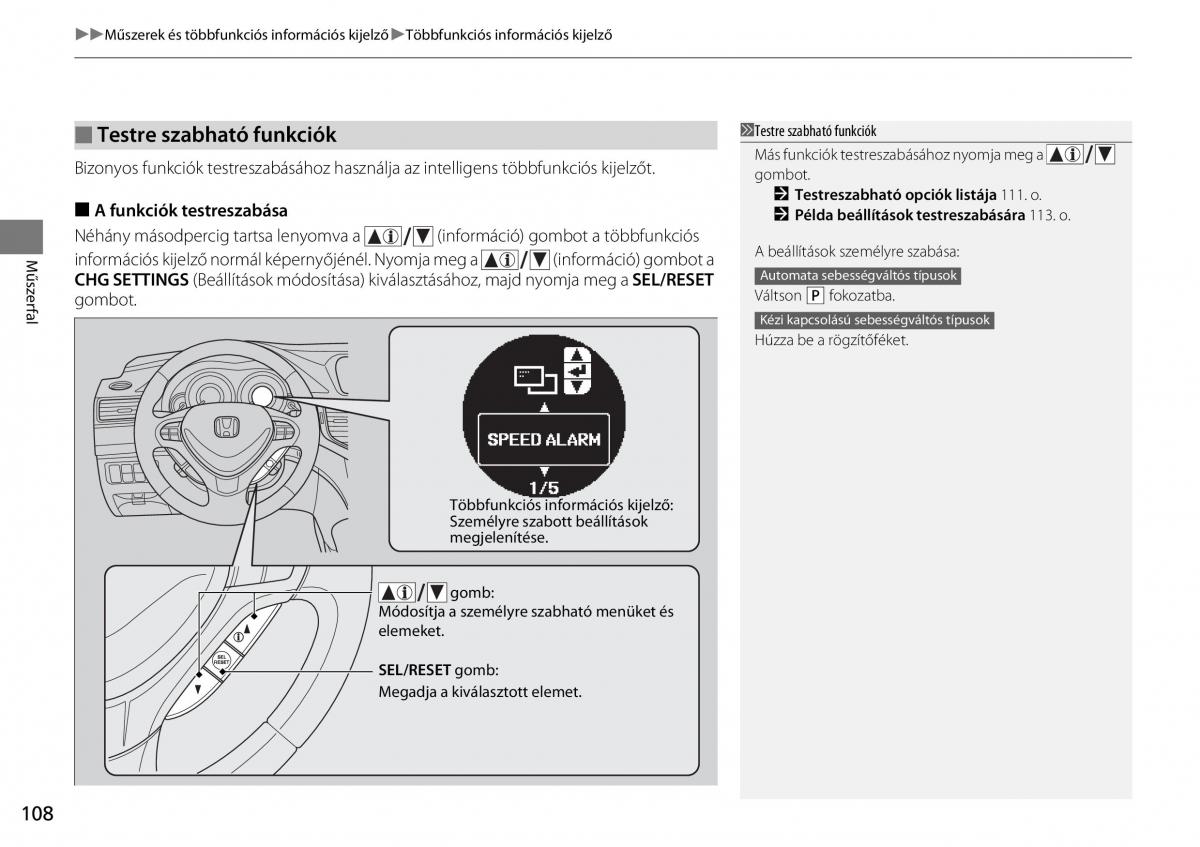 Mercedes Benz A Class W176 Kezelesi utmutato / page 109