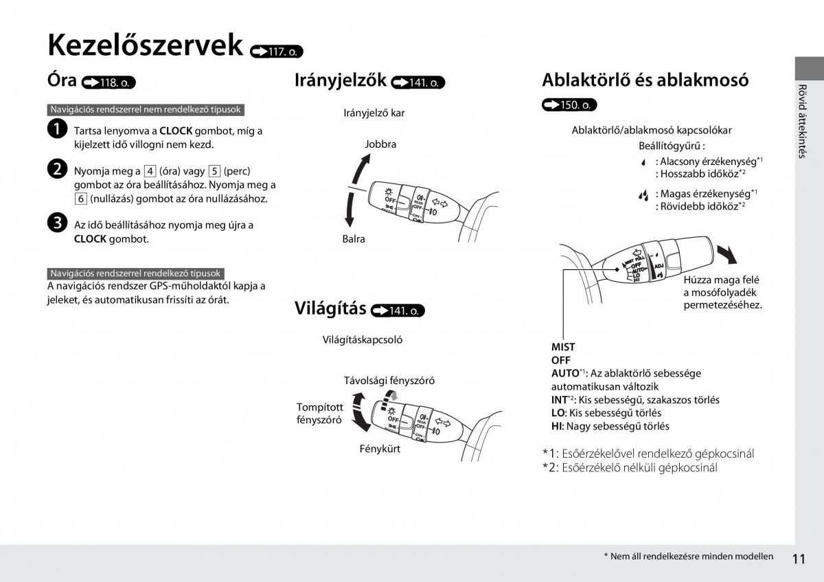 Mercedes Benz A Class W176 Kezelesi utmutato / page 12