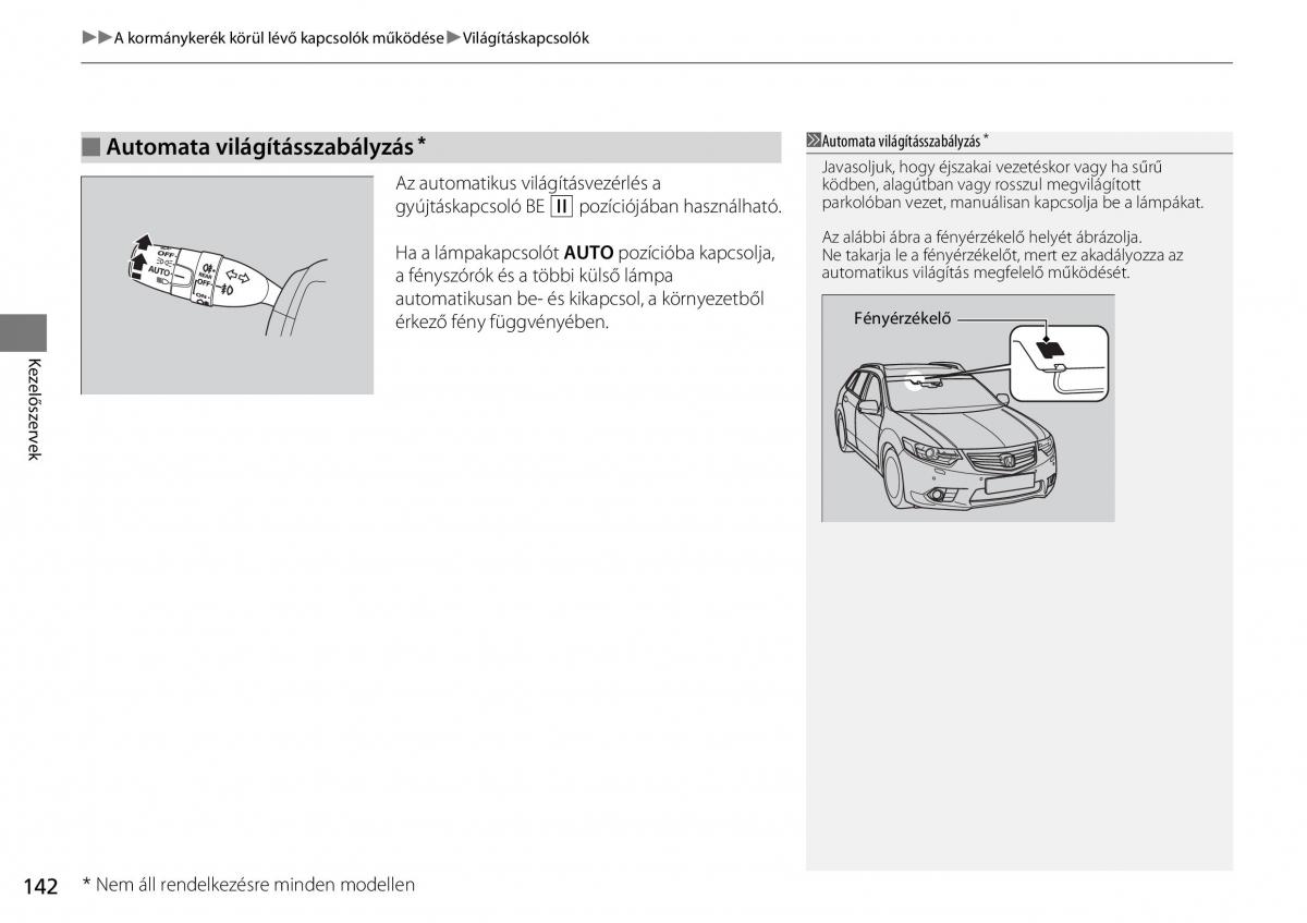 Mercedes Benz A Class W176 Kezelesi utmutato / page 143