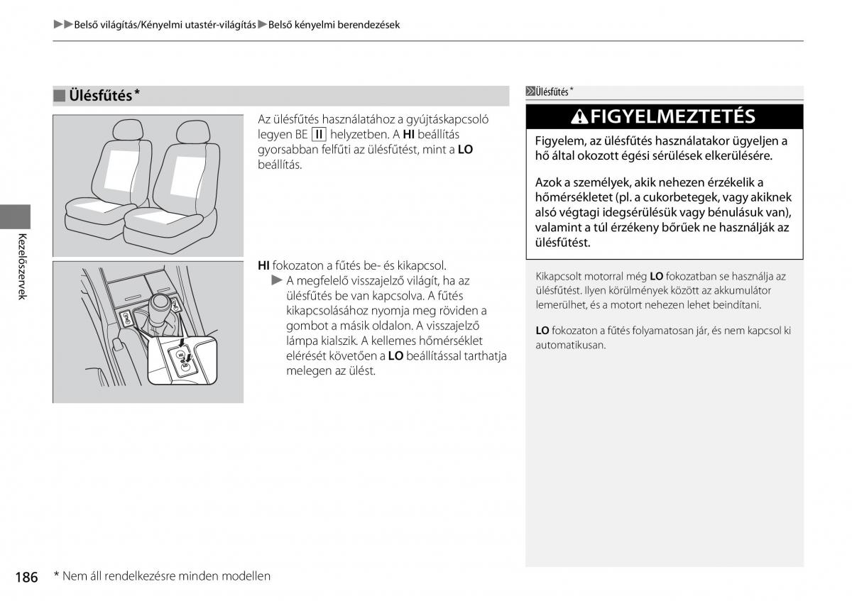 Mercedes Benz A Class W176 Kezelesi utmutato / page 187