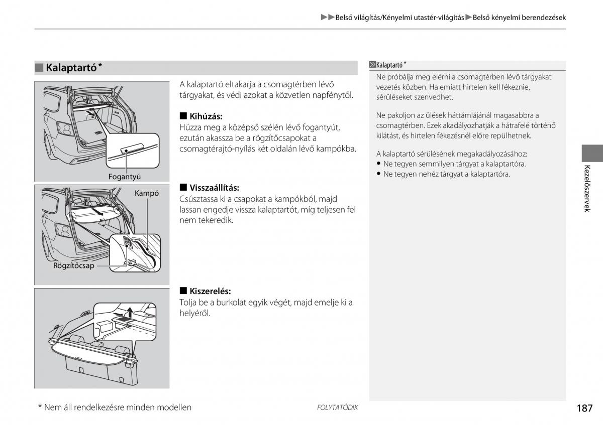 Mercedes Benz A Class W176 Kezelesi utmutato / page 188