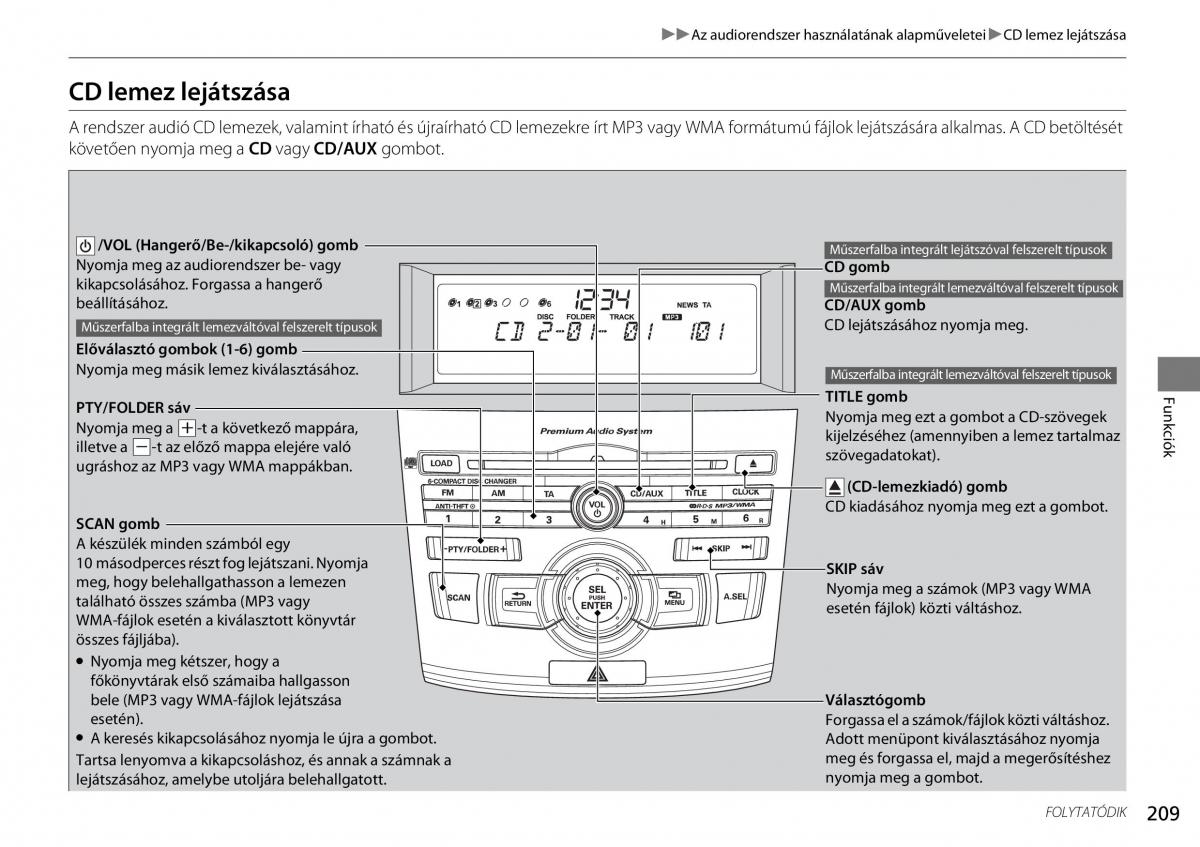 Mercedes Benz A Class W176 Kezelesi utmutato / page 210