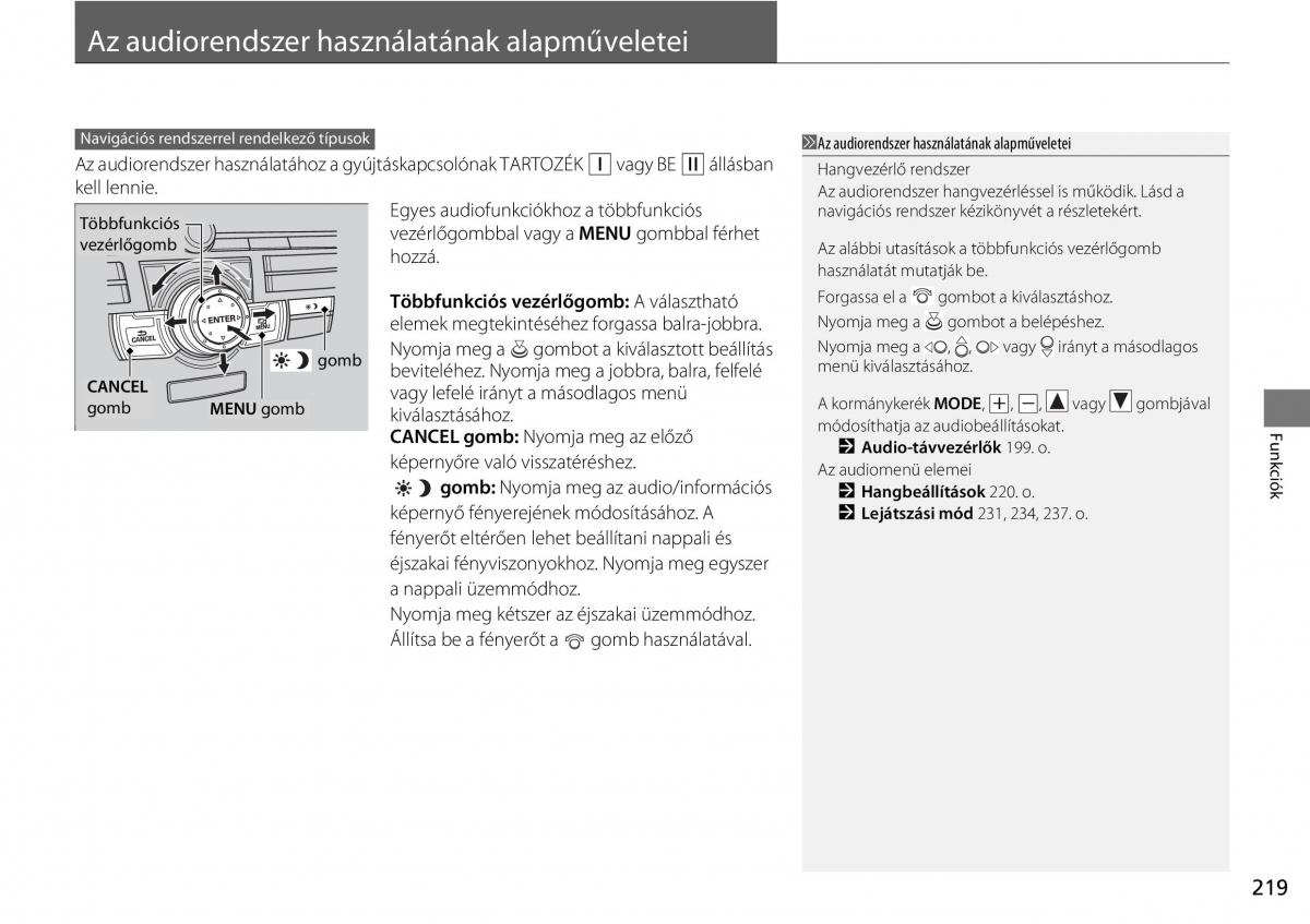 Mercedes Benz A Class W176 Kezelesi utmutato / page 220