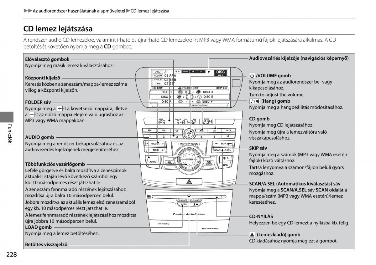 Mercedes Benz A Class W176 Kezelesi utmutato / page 229