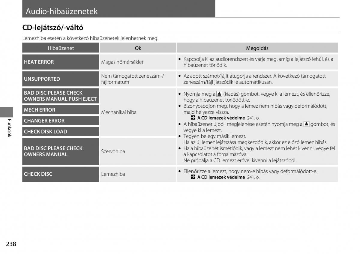 Mercedes Benz A Class W176 Kezelesi utmutato / page 239