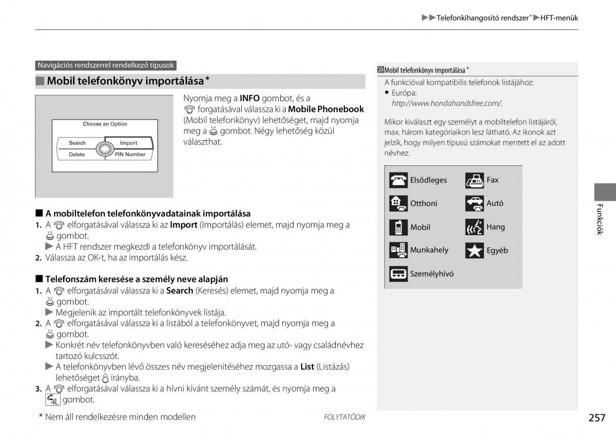 Mercedes Benz A Class W176 Kezelesi utmutato / page 258