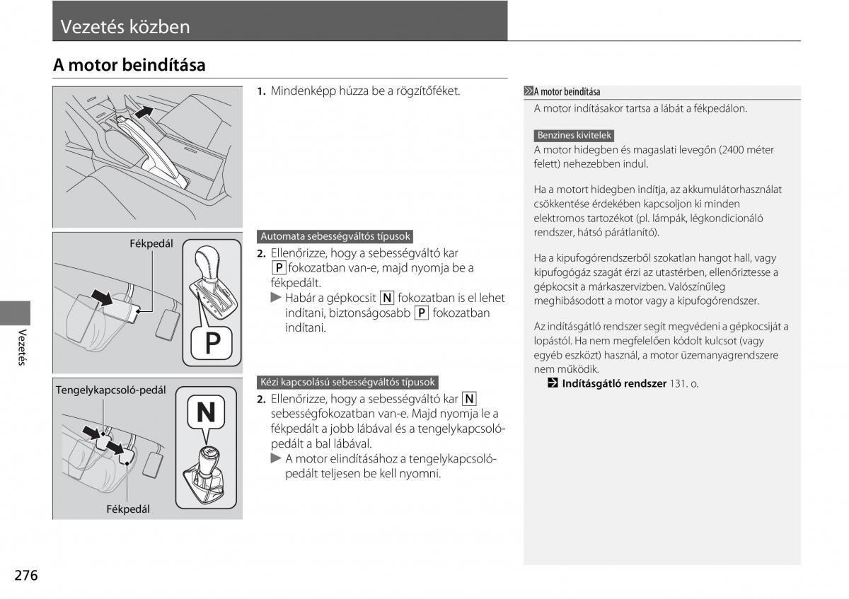 Mercedes Benz A Class W176 Kezelesi utmutato / page 277