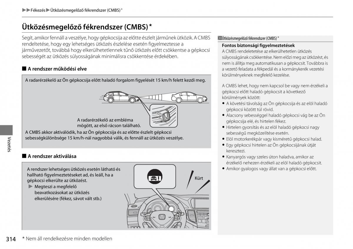 Mercedes Benz A Class W176 Kezelesi utmutato / page 315