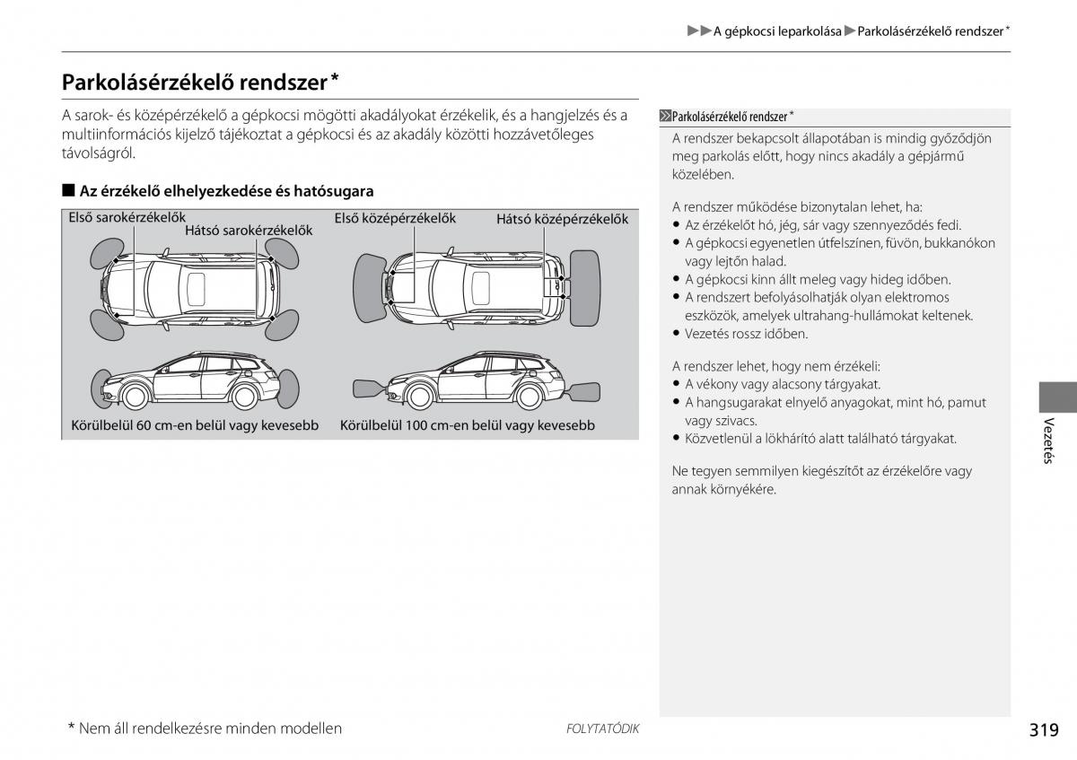 Mercedes Benz A Class W176 Kezelesi utmutato / page 320