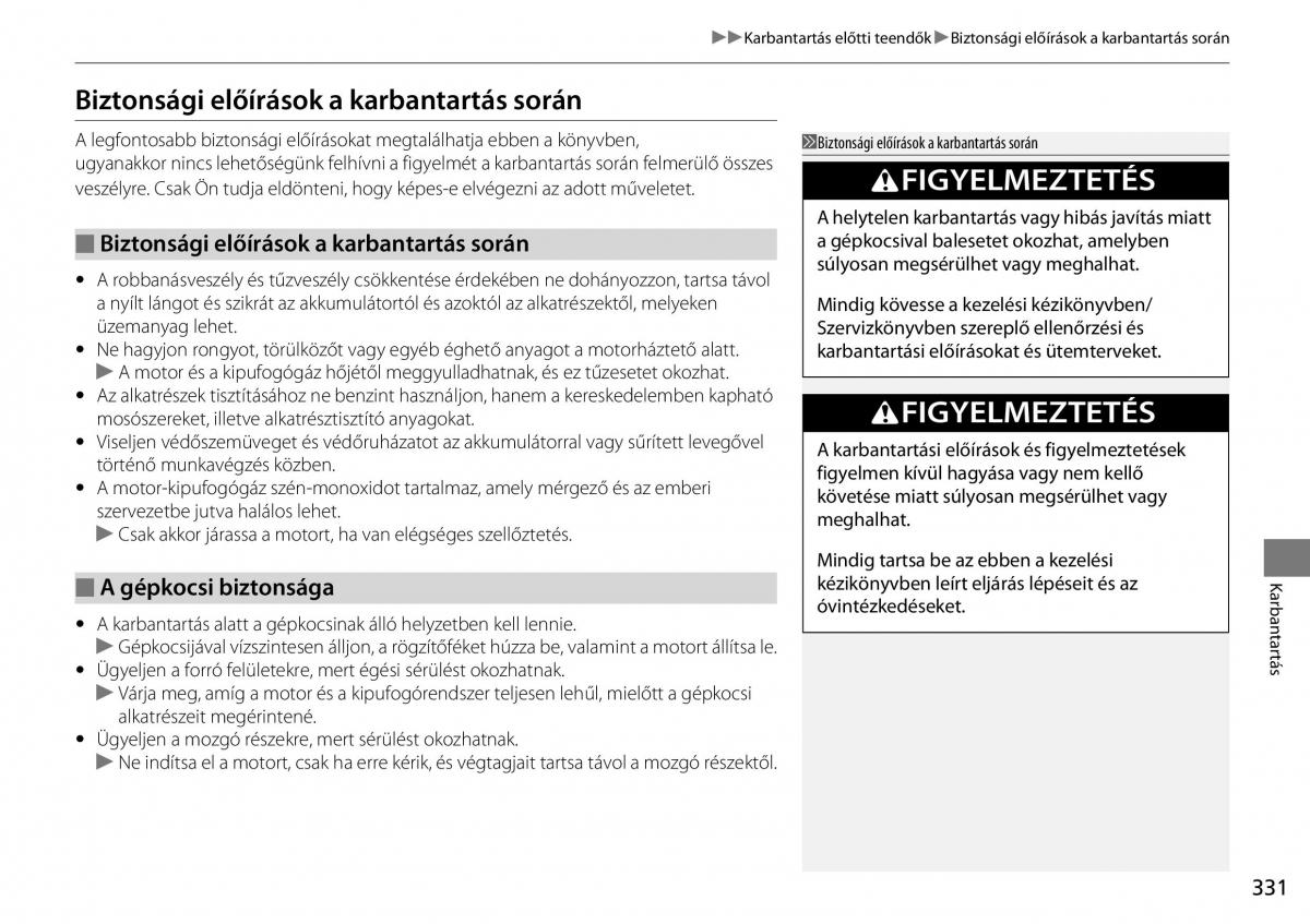 Mercedes Benz A Class W176 Kezelesi utmutato / page 332