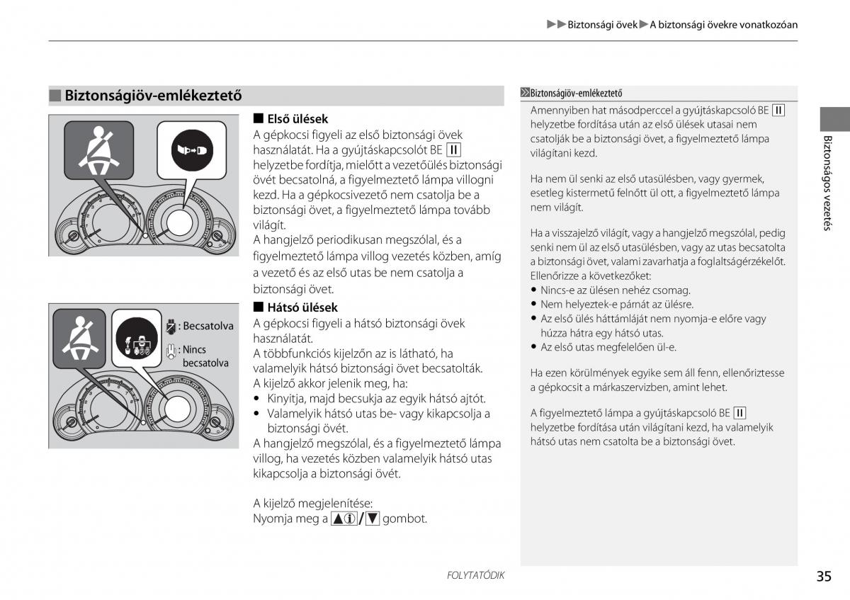 Mercedes Benz A Class W176 Kezelesi utmutato / page 36