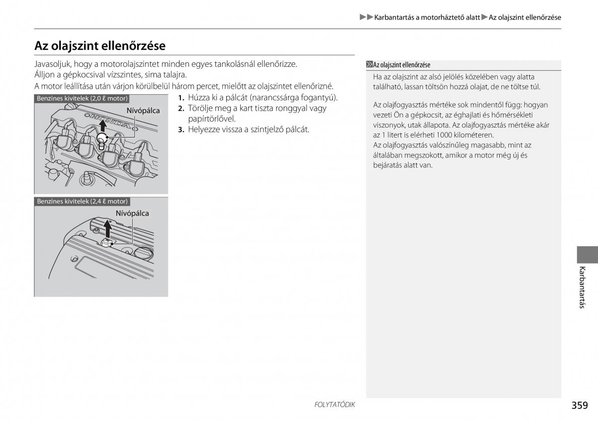 Mercedes Benz A Class W176 Kezelesi utmutato / page 360