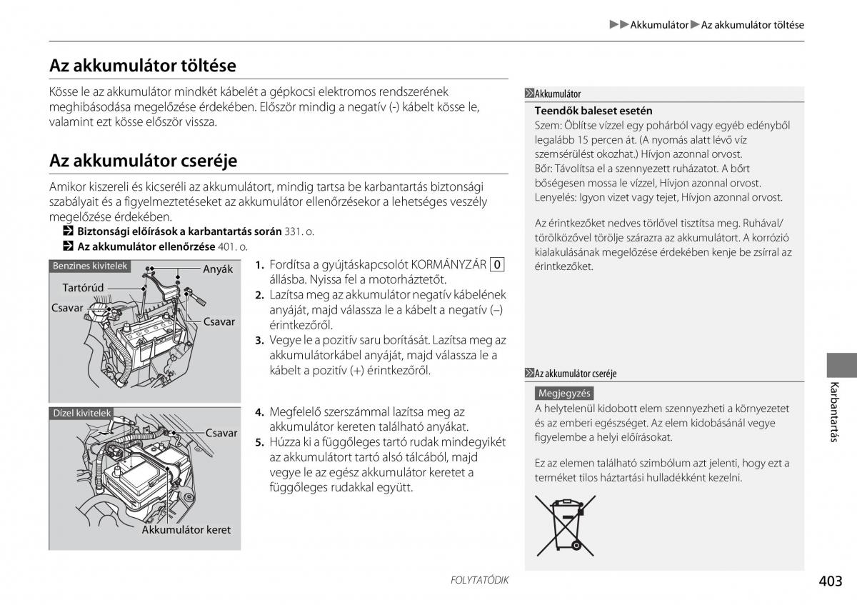 Mercedes Benz A Class W176 Kezelesi utmutato / page 404