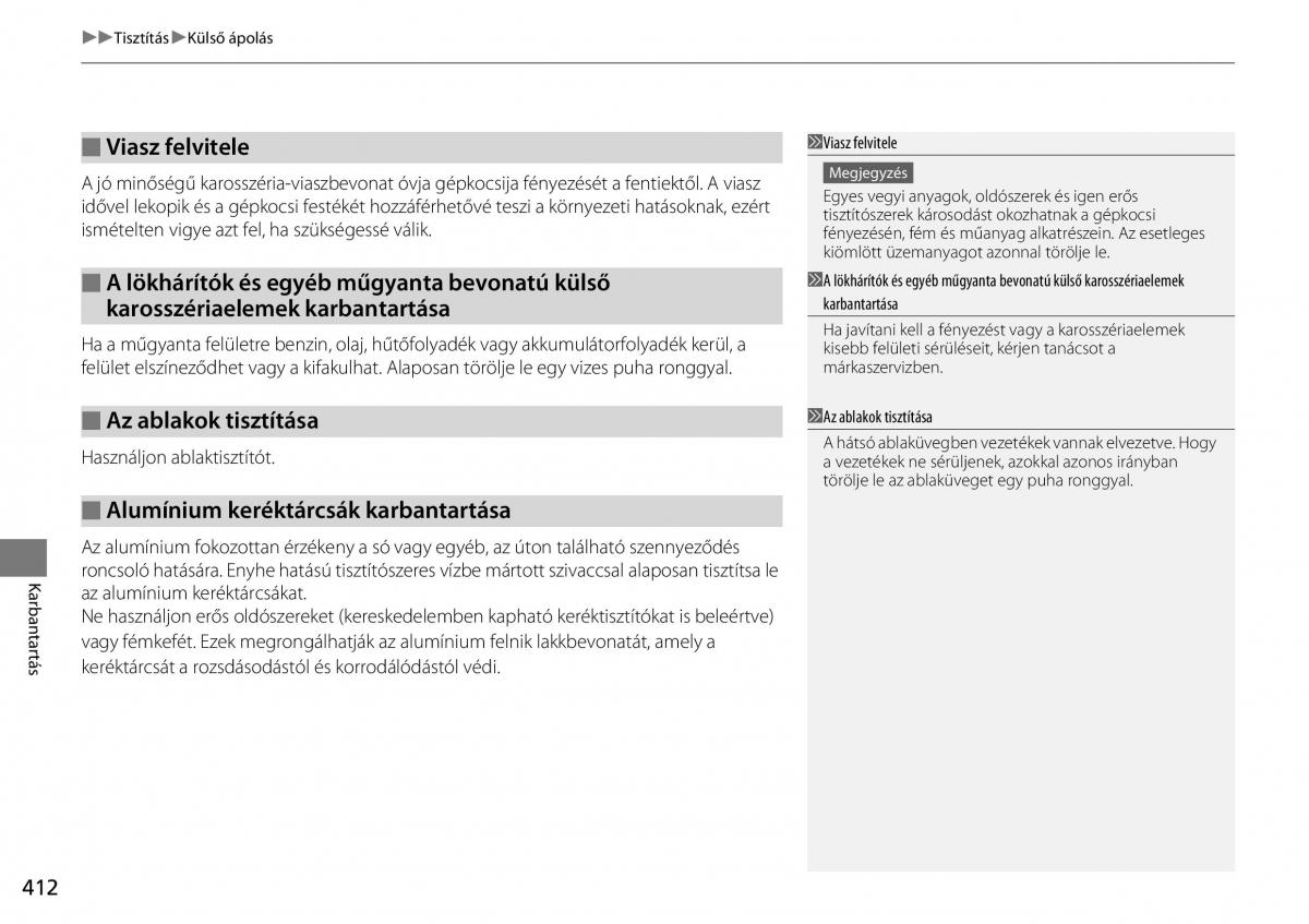 Mercedes Benz A Class W176 Kezelesi utmutato / page 413