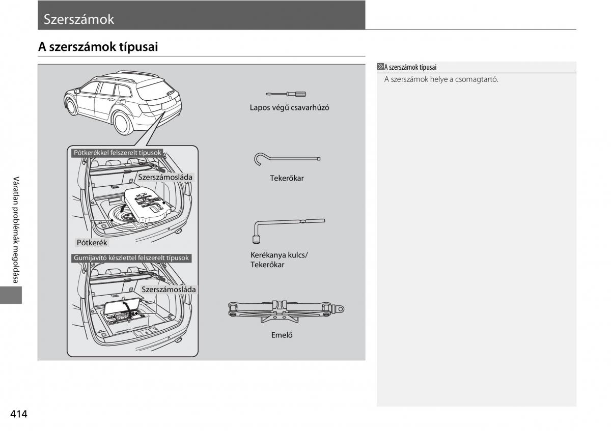 Mercedes Benz A Class W176 Kezelesi utmutato / page 415