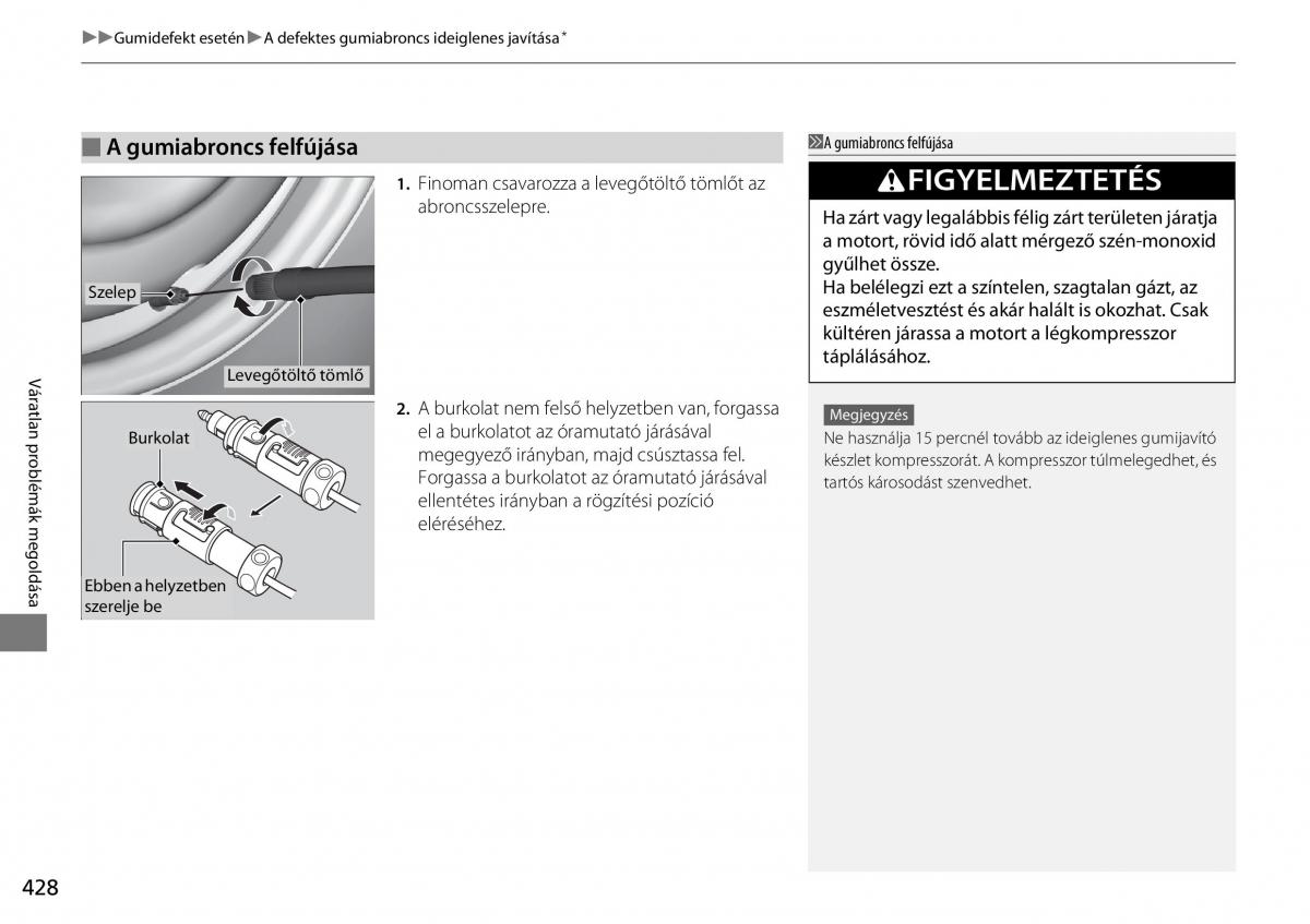 Mercedes Benz A Class W176 Kezelesi utmutato / page 429