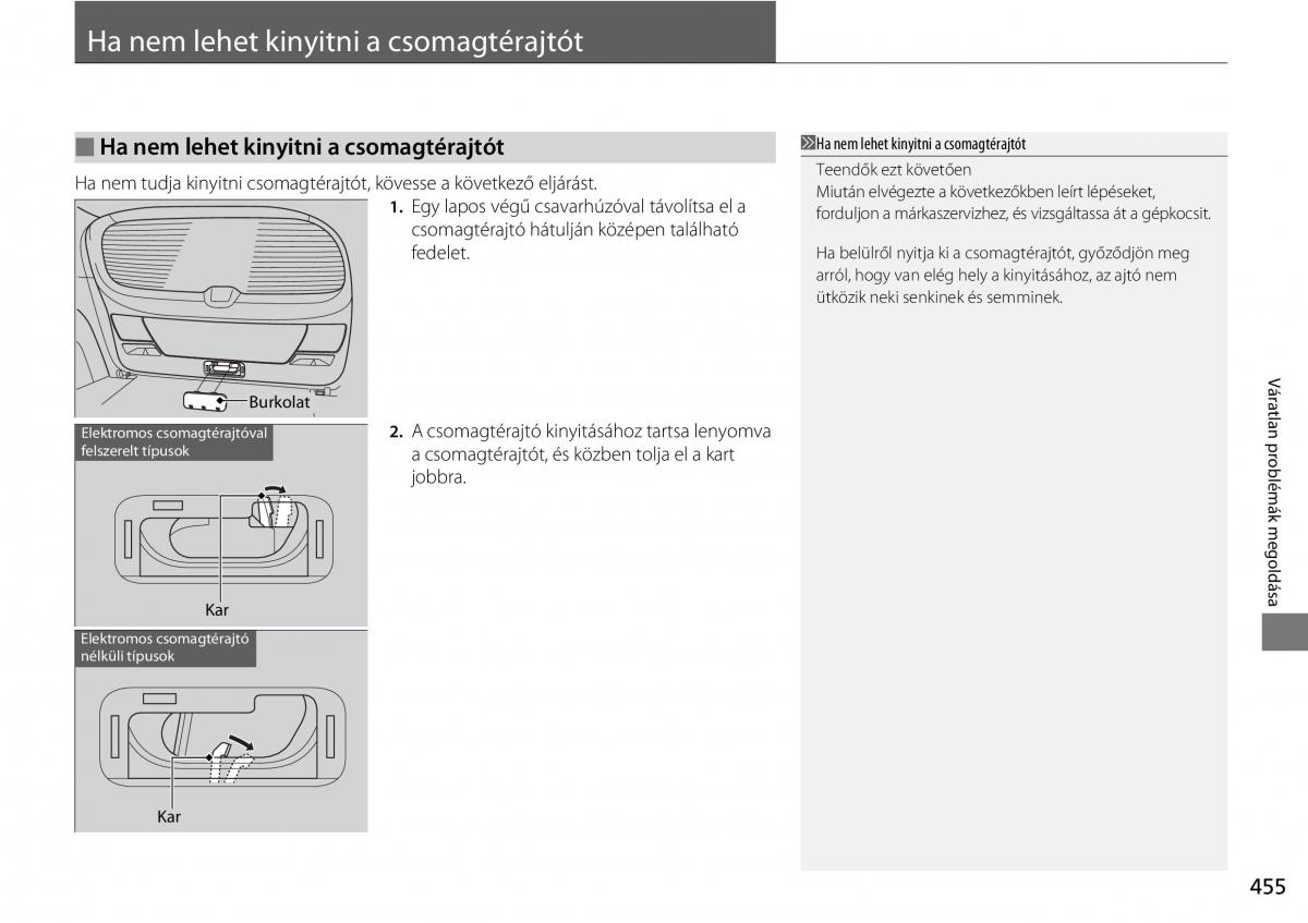 Mercedes Benz A Class W176 Kezelesi utmutato / page 456