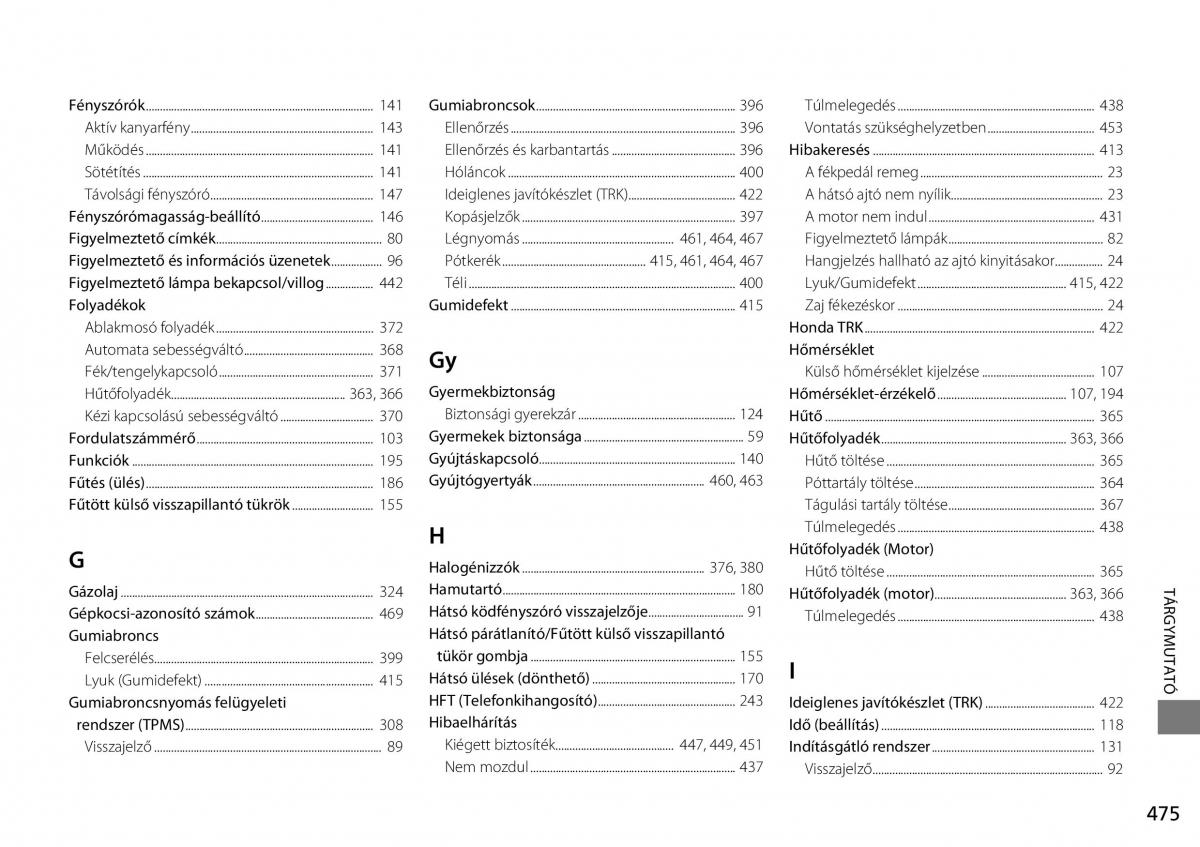 Mercedes Benz A Class W176 Kezelesi utmutato / page 476