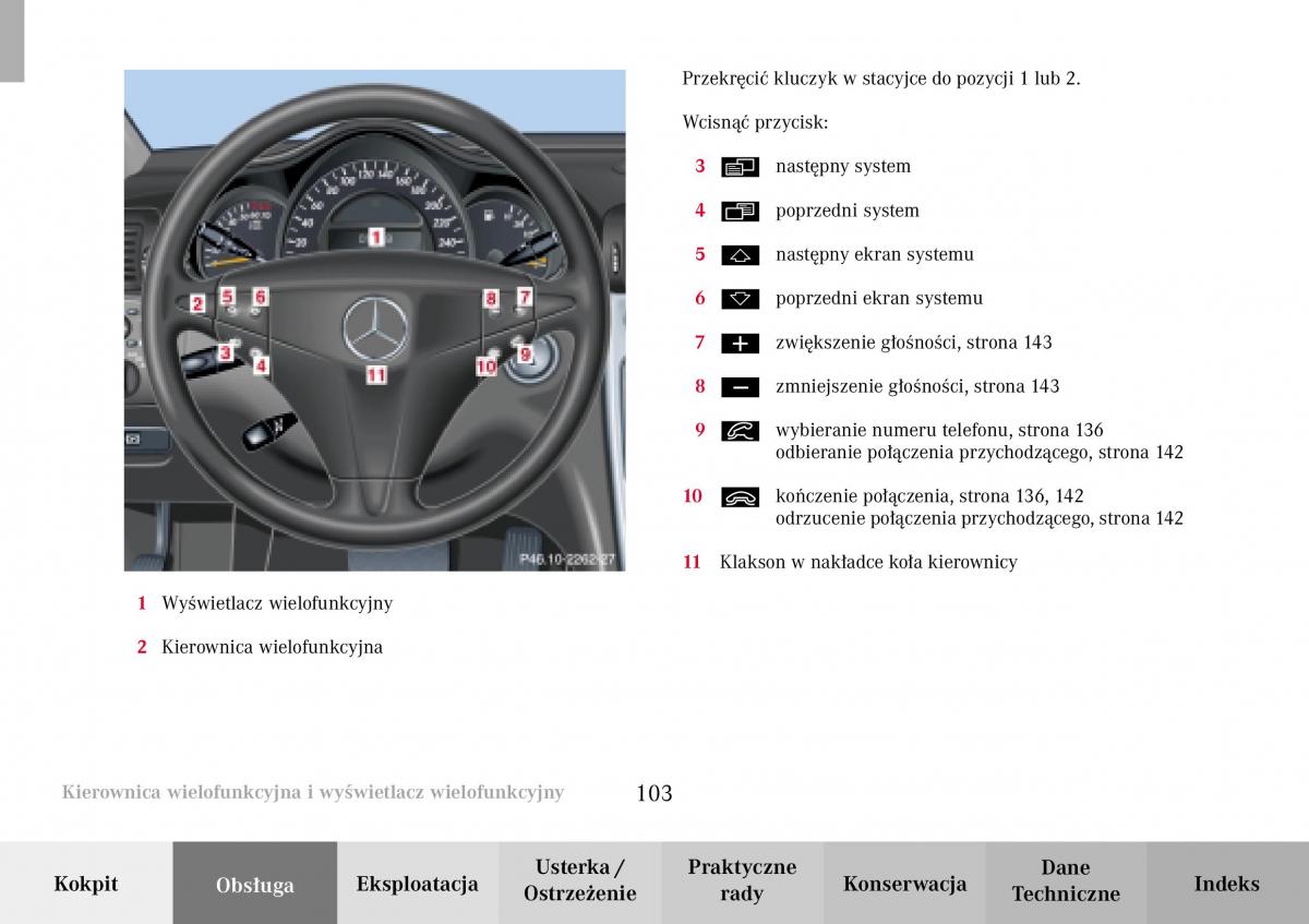 Mercedes Benz C Class W203 Sportcoupe instrukcja obslugi / page 103