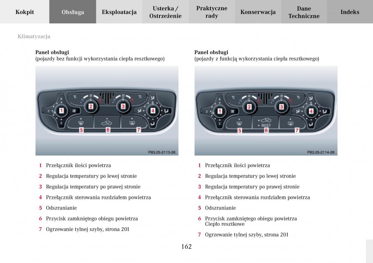 Mercedes Benz C Class W203 Sportcoupe instrukcja obslugi / page 162