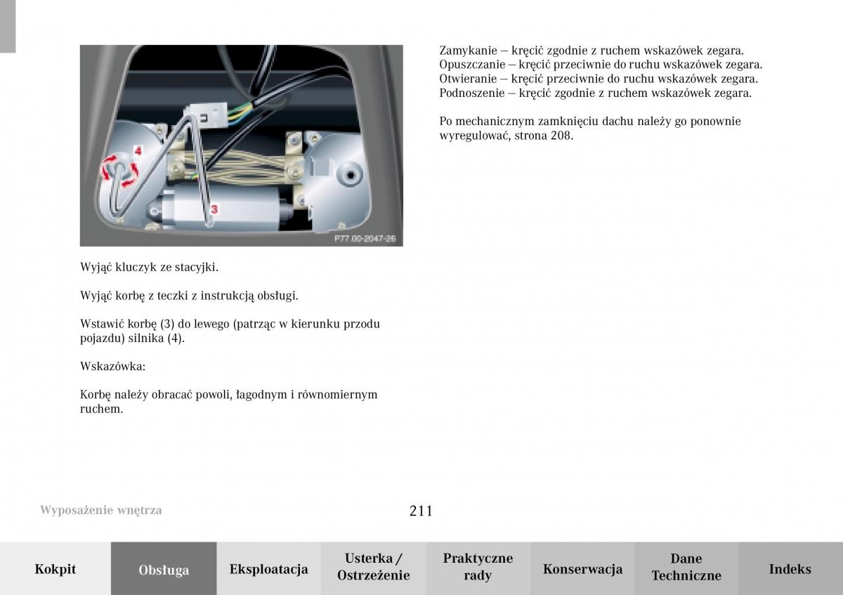 Mercedes Benz C Class W203 Sportcoupe instrukcja obslugi / page 211