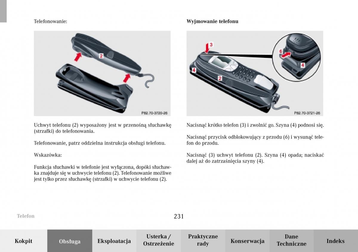 Mercedes Benz C Class W203 Sportcoupe instrukcja obslugi / page 231