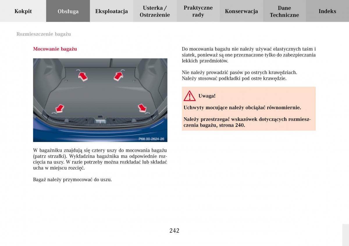 Mercedes Benz C Class W203 Sportcoupe instrukcja obslugi / page 242