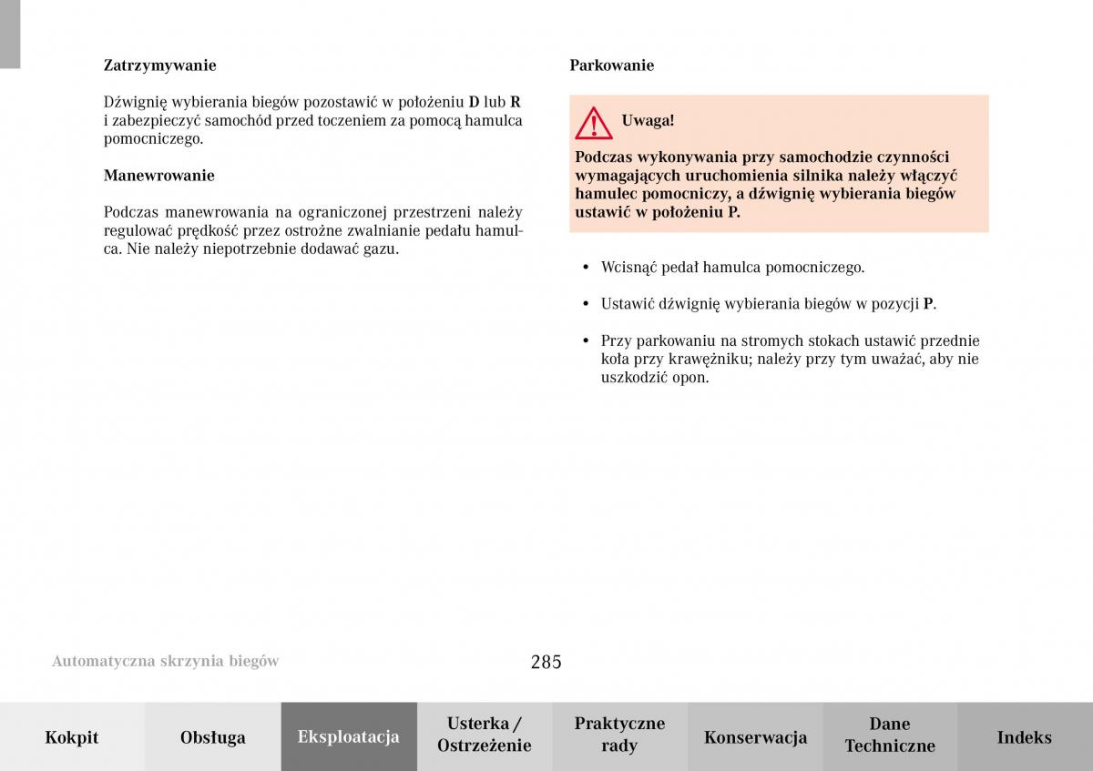 Mercedes Benz C Class W203 Sportcoupe instrukcja obslugi / page 285