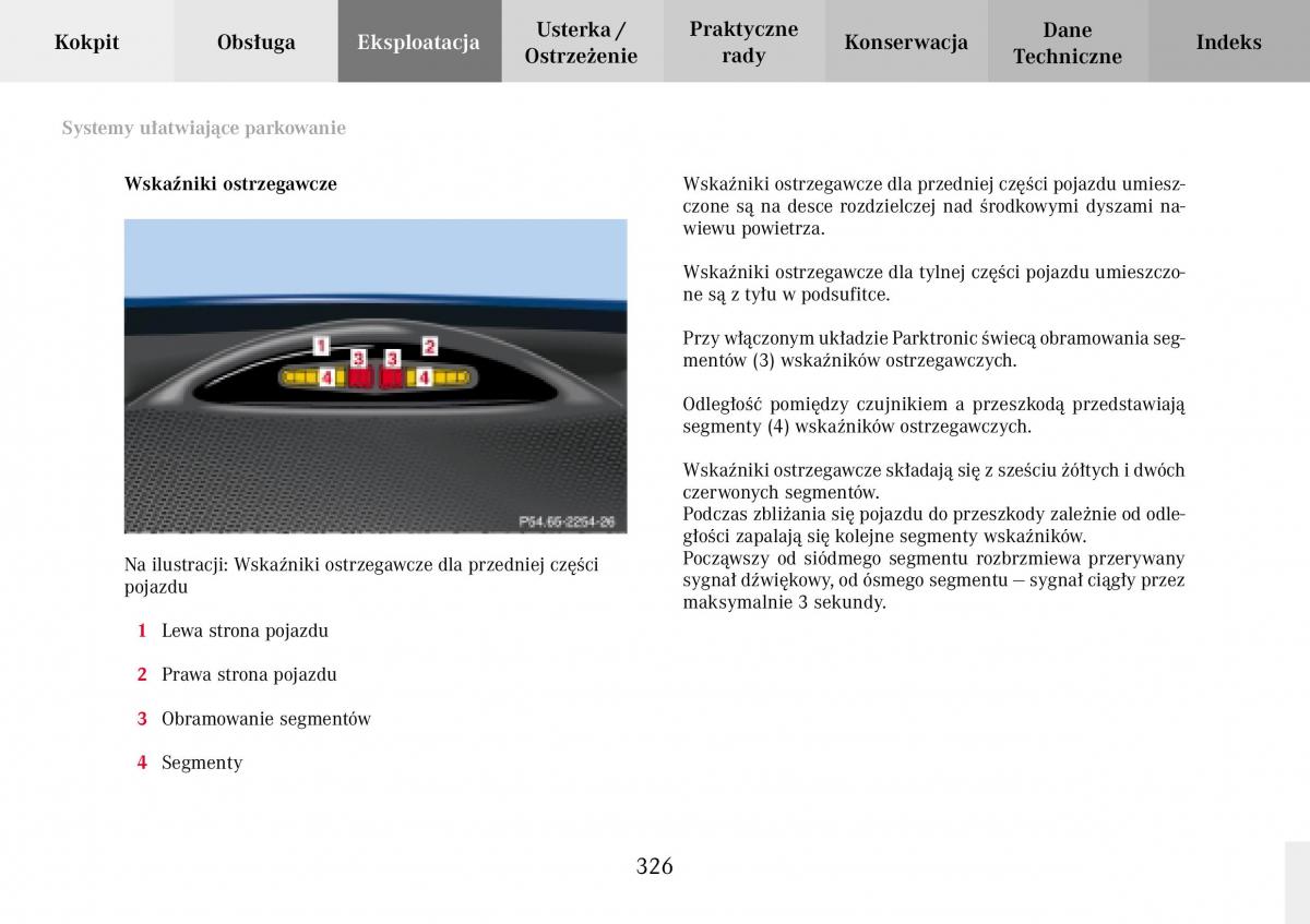 Mercedes Benz C Class W203 Sportcoupe instrukcja obslugi / page 326