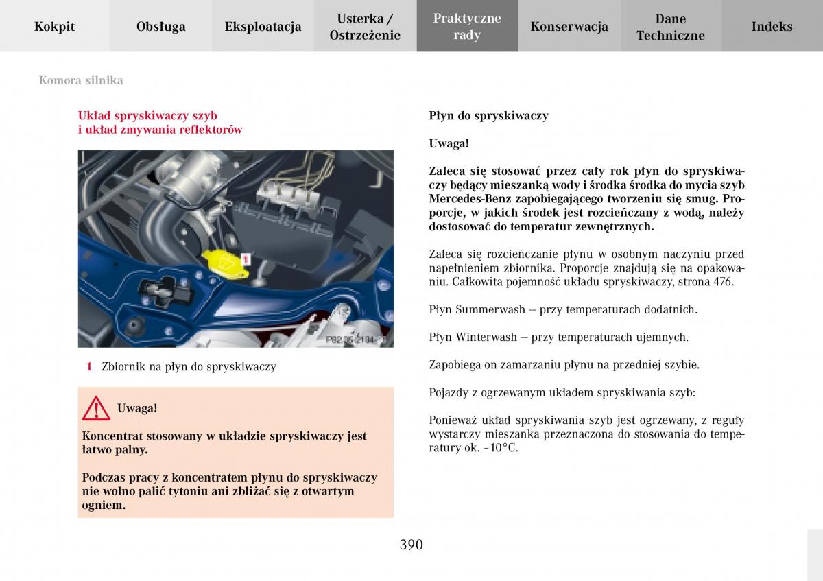 Mercedes Benz C Class W203 Sportcoupe instrukcja obslugi / page 390