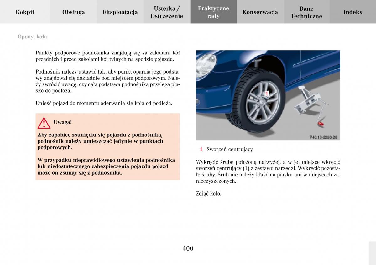 Mercedes Benz C Class W203 Sportcoupe instrukcja obslugi / page 400