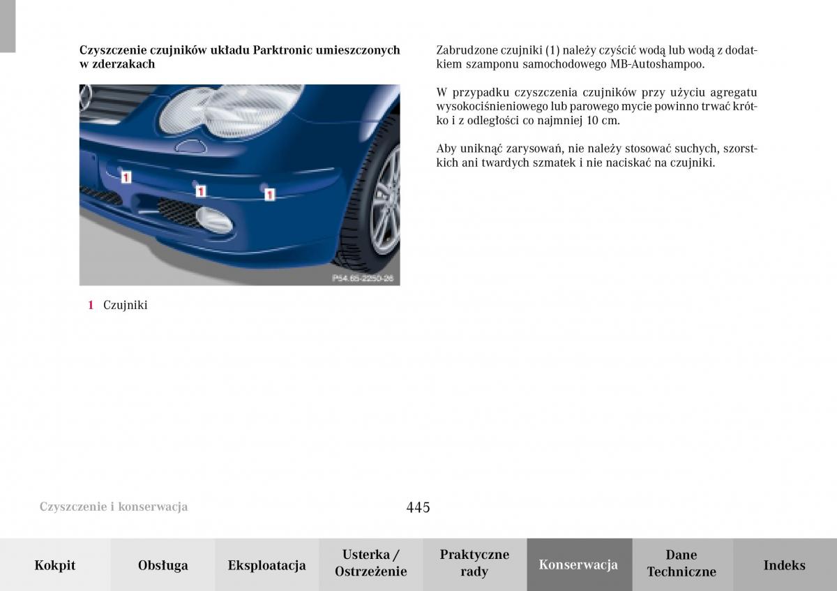 Mercedes Benz C Class W203 Sportcoupe instrukcja obslugi / page 444