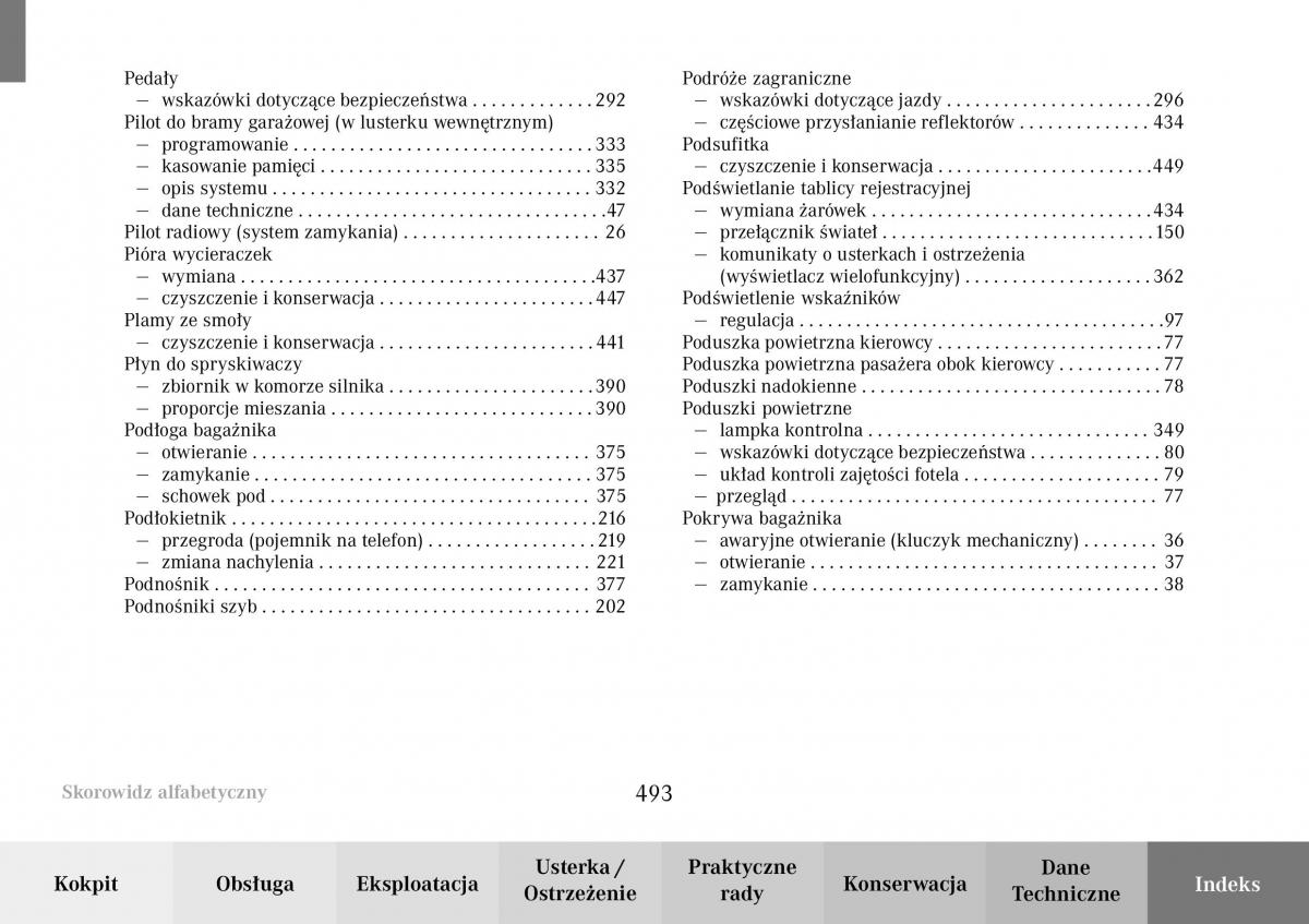 Mercedes Benz C Class W203 Sportcoupe instrukcja obslugi / page 491