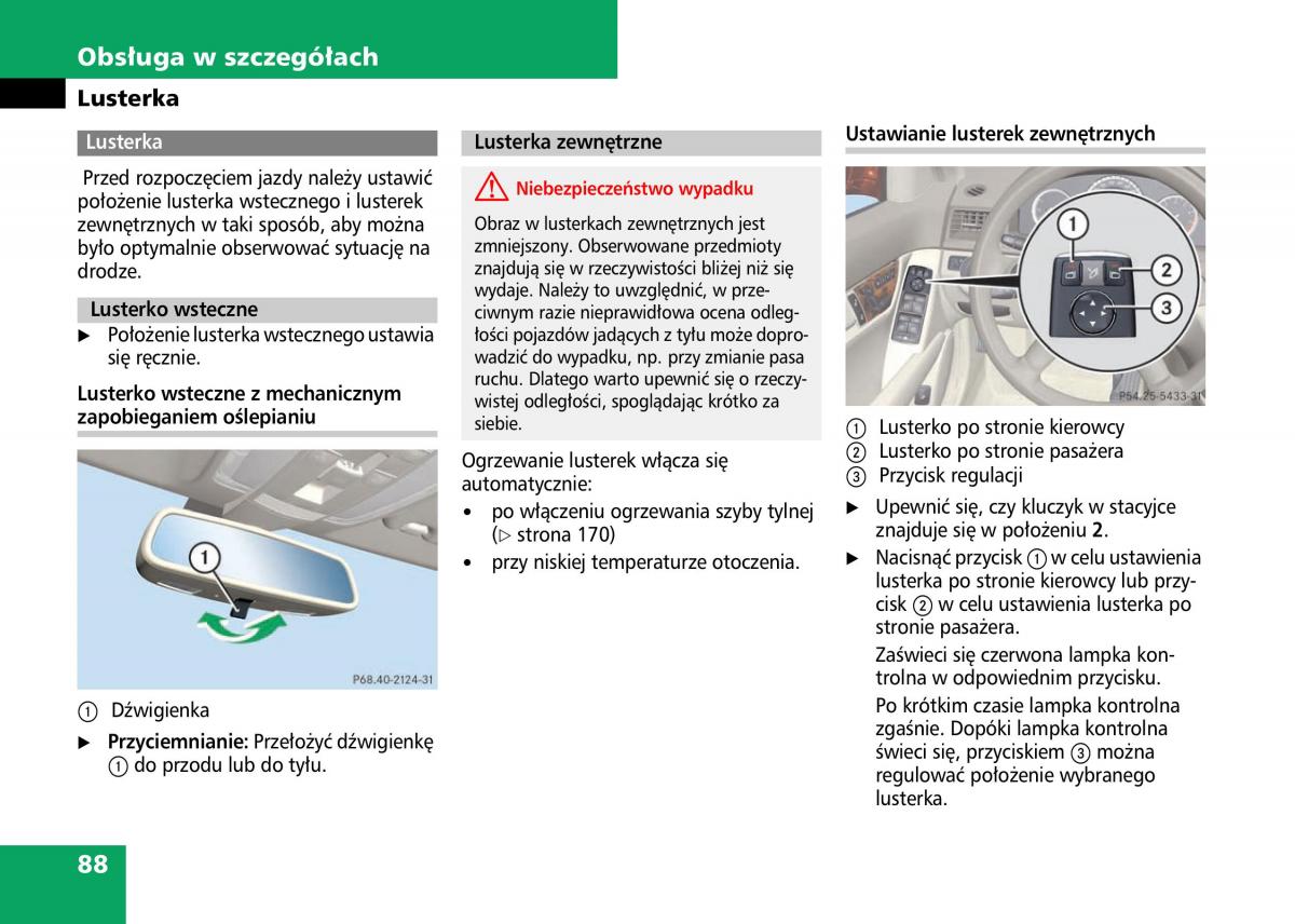 Mercedes Benz C Class W204 instrukcja obslugi / page 90