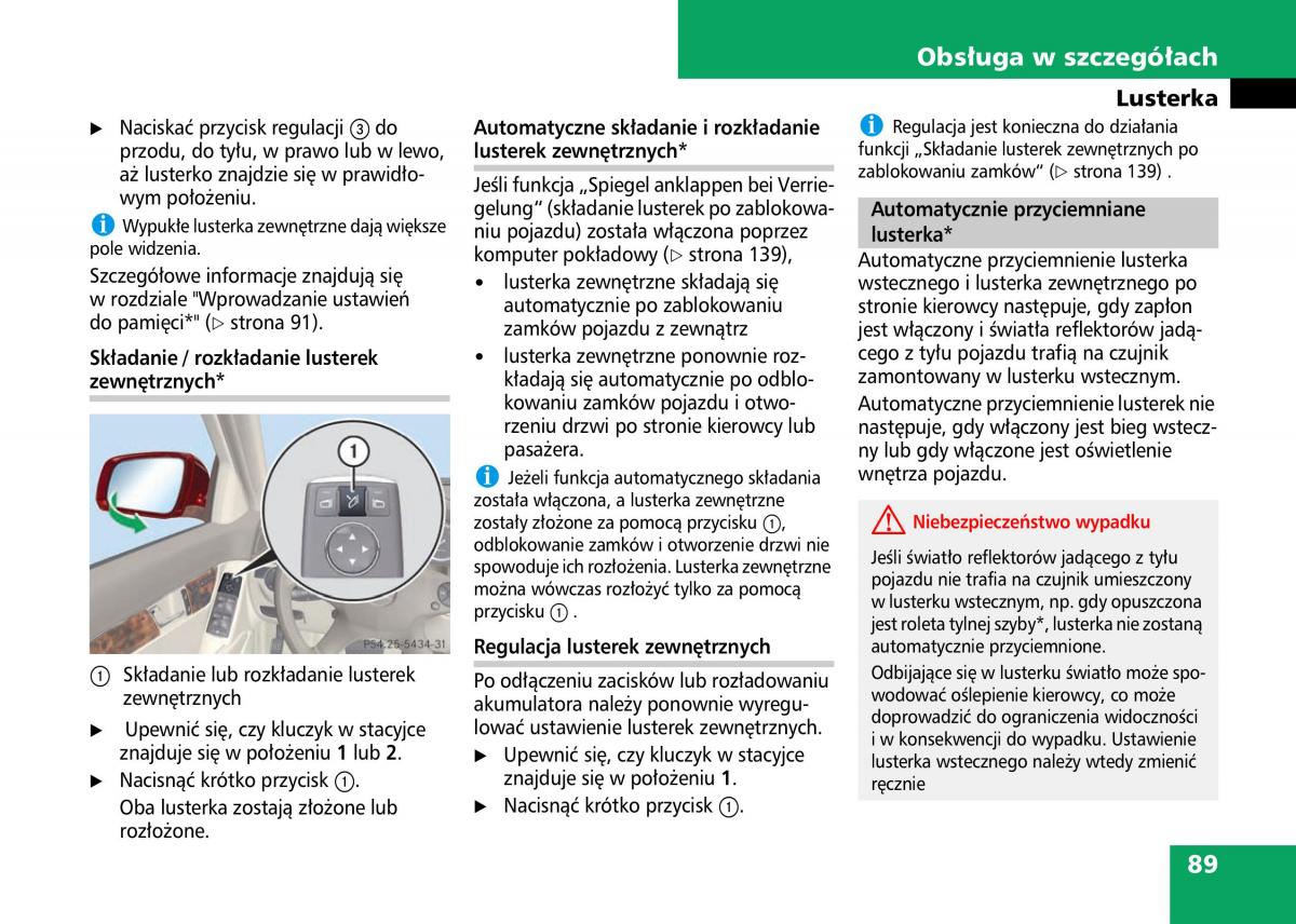 Mercedes Benz C Class W204 instrukcja obslugi / page 91