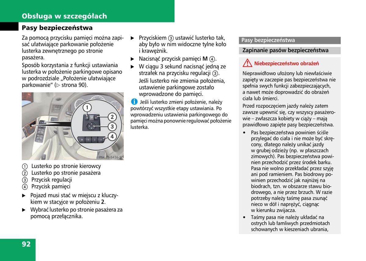 Mercedes Benz C Class W204 instrukcja obslugi / page 94