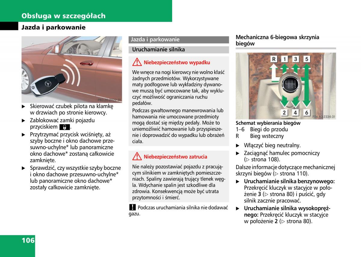 Mercedes Benz C Class W204 instrukcja obslugi / page 108