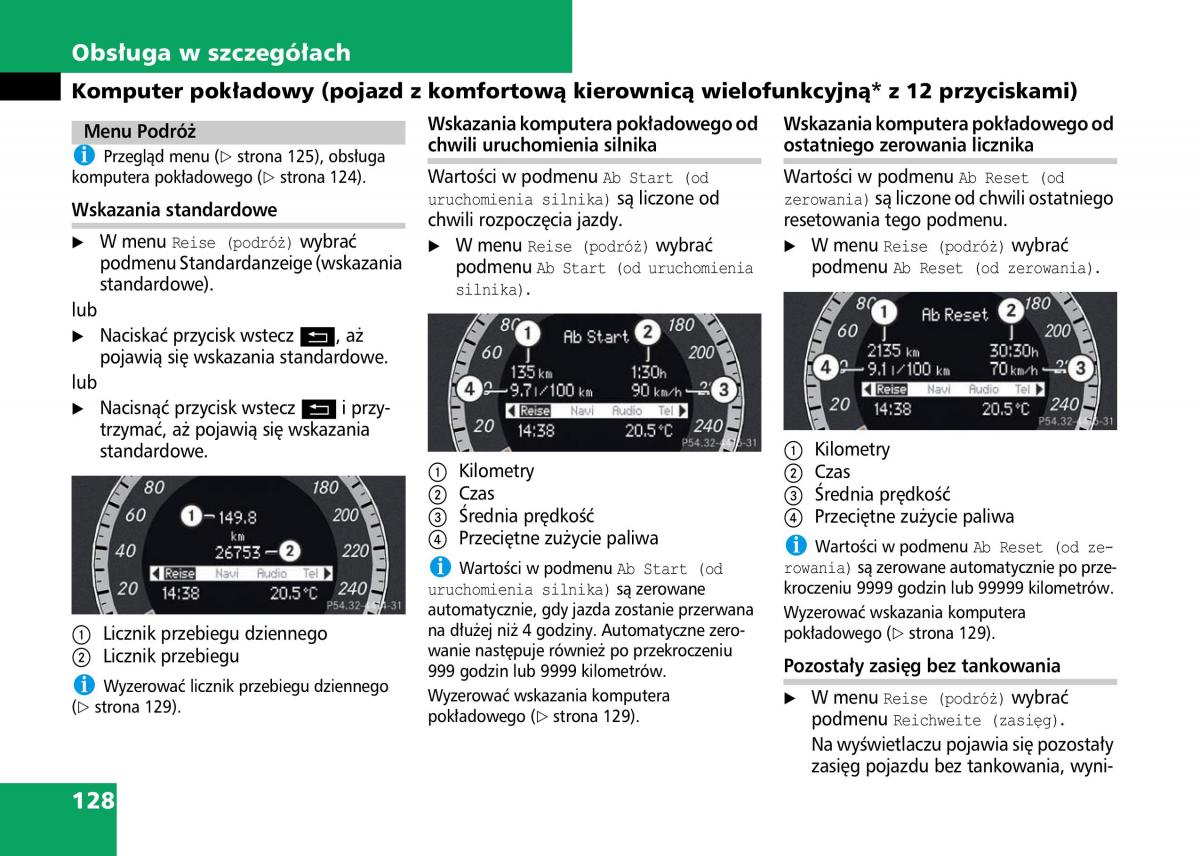 Mercedes Benz C Class W204 instrukcja obslugi / page 130