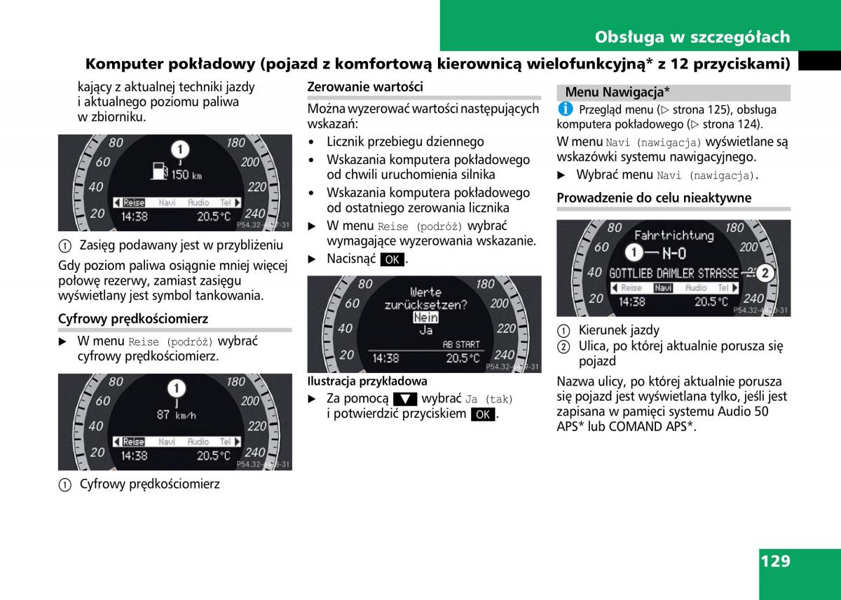 Mercedes Benz C Class W204 instrukcja obslugi / page 131