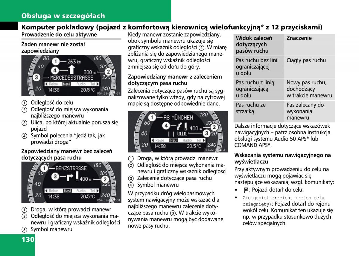 Mercedes Benz C Class W204 instrukcja obslugi / page 132