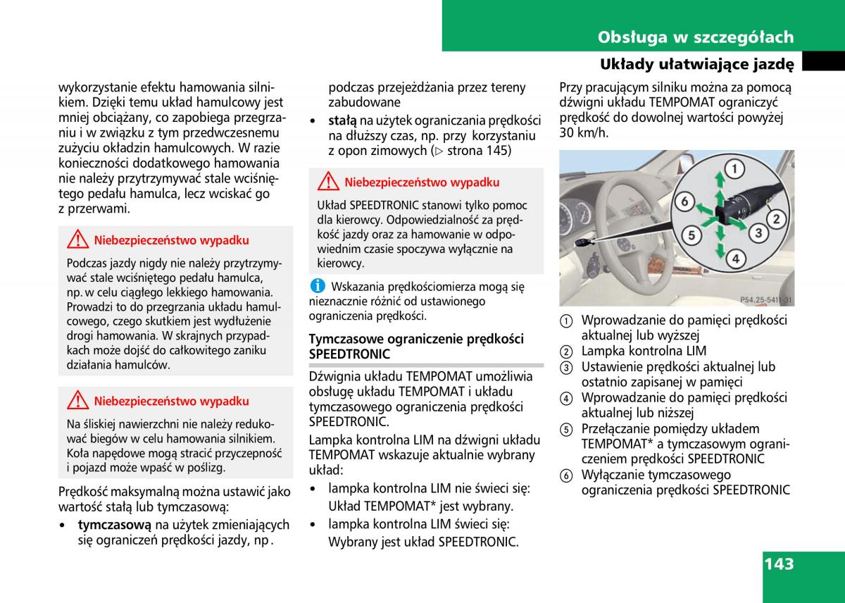 Mercedes Benz C Class W204 instrukcja obslugi / page 145